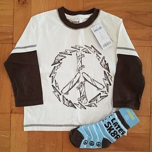 Top with socks for toddler boys